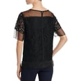 thumbnail image 2 of Finity Blouse en Dentelle Transparente pour Femmes, Noir, 10, 2 of 2