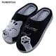 thumbnail image 1 of 2022, nuevo diseño, pantuflas peludas para casa de invierno para mujer, chanclas de piel esponjosa cruzada para el hogar, zapatos planos para interiores, chanclas para mujer Tan Jianjun unisex, 1 of 2