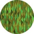 thumbnail image 1 of Ahgly Company Indoor Round Oriental Green Traditional Area Rugs, 6' Round, 1 of 1