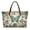 Butterfly Flower, variant on Cherry Blossom Butterfly Print Stylish Shopping Bag, Large Capacity Top Handle Satchel for Market Tours and Daily Errands