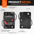 thumbnail image 4 of TOP! 50 Amp Automotive Circuit Breaker with Manual Reset, Waterproof Fuse Holder for Trolling Motors, Boats and, 4 of 4
