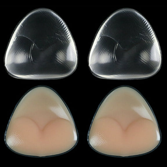 SHCKE Silicone Gel Bra Inserts Pads 1 Pair Cleavage Enhancers Pads, Push Up Breast Cups Soft Comfortable More Lighter