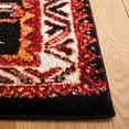 thumbnail image 3 of SAFAVIEH Vintage Hamadan Keighley Oriental Area Rug, Red/Black, 6'7" x 6'7" Square, 3 of 8