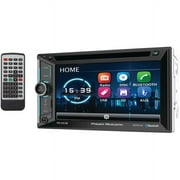 Power Acoustik 6.2-In LCD Double-Din Receiver with DVD, GPS and Bluetooth