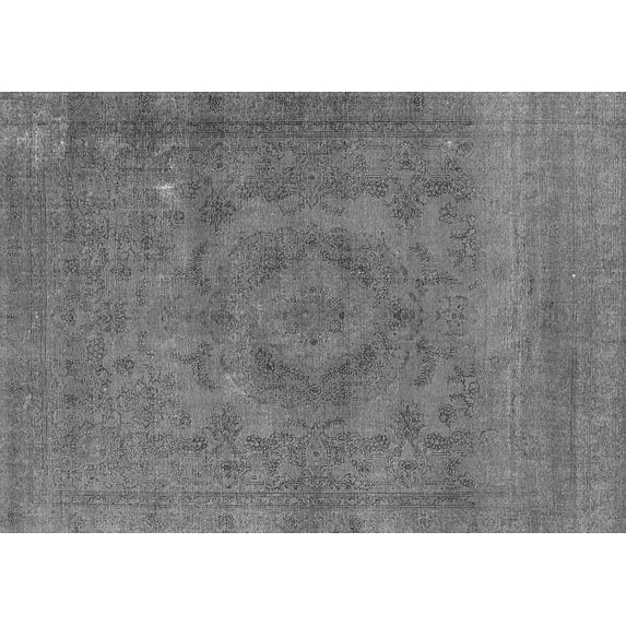Ahgly Company Indoor Rectangle Oriental Gray Industrial Area Rugs, 2' x 3'