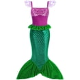 thumbnail image 3 of Vestido de princesa Ariel de La Sirenita de Disney para niñas, disfraz de lentejuelas, disfraz para niños, disfraz para Halloween, carnaval, fiesta de cumpleaños, ropa de 2 a 10 años, 3 of 5