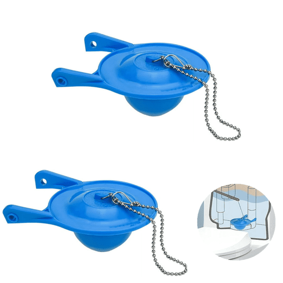 Gerber Toilet Flapper Replacement, 2 Pack 3 inch for Gerber 99-788 with 2 Toilet Handle Chains Ullnosoo Rubber Water Saving, Easy to Install