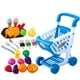 thumbnail image 1 of Juego de cocina infantil con carrito de la compra, juguete de supermercado para niños pequeños. Incluye frutas, verduras, comida para cortar y accesorios. Juguete educativo., 1 of 6