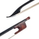 thumbnail image 5 of Arco de violín 4/4 violín arco de violín estilo barroco chapa de fibra de carbono palo redondo ébano crin blanca bien equilibrada TOMSHOO Arco de violín, 5 of 6