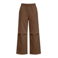 thumbnail image 6 of Falkdiz Warm Sweatpants for Girls Loose Winter Pockets Outdoor Relaxed fit Pantalones Open Bottom Straight Leg Casual Girls Pants , Brown , Size: 14-15 Years, 6 of 8