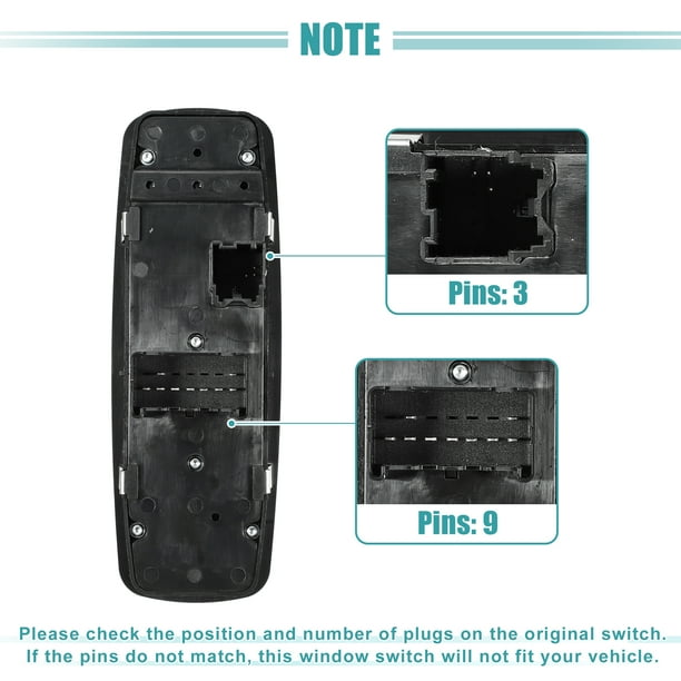 Interruptor De Ventana Eléctrica Para Jeep Cherokee 2001 - Número OE 56009451AC, Control De Ventanas Lado Conductor