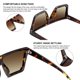 thumbnail image 4 of Gafas de Sol STORYCOAST Cuadradas Sobredimensionadas Leopardo-Marrón UV400, 4 of 6