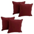 thumbnail image 3 of Blazing Needles 18-inch Double-corded Solid Twill Square Throw Pillows with Inserts (Set of 4), 3 of 3