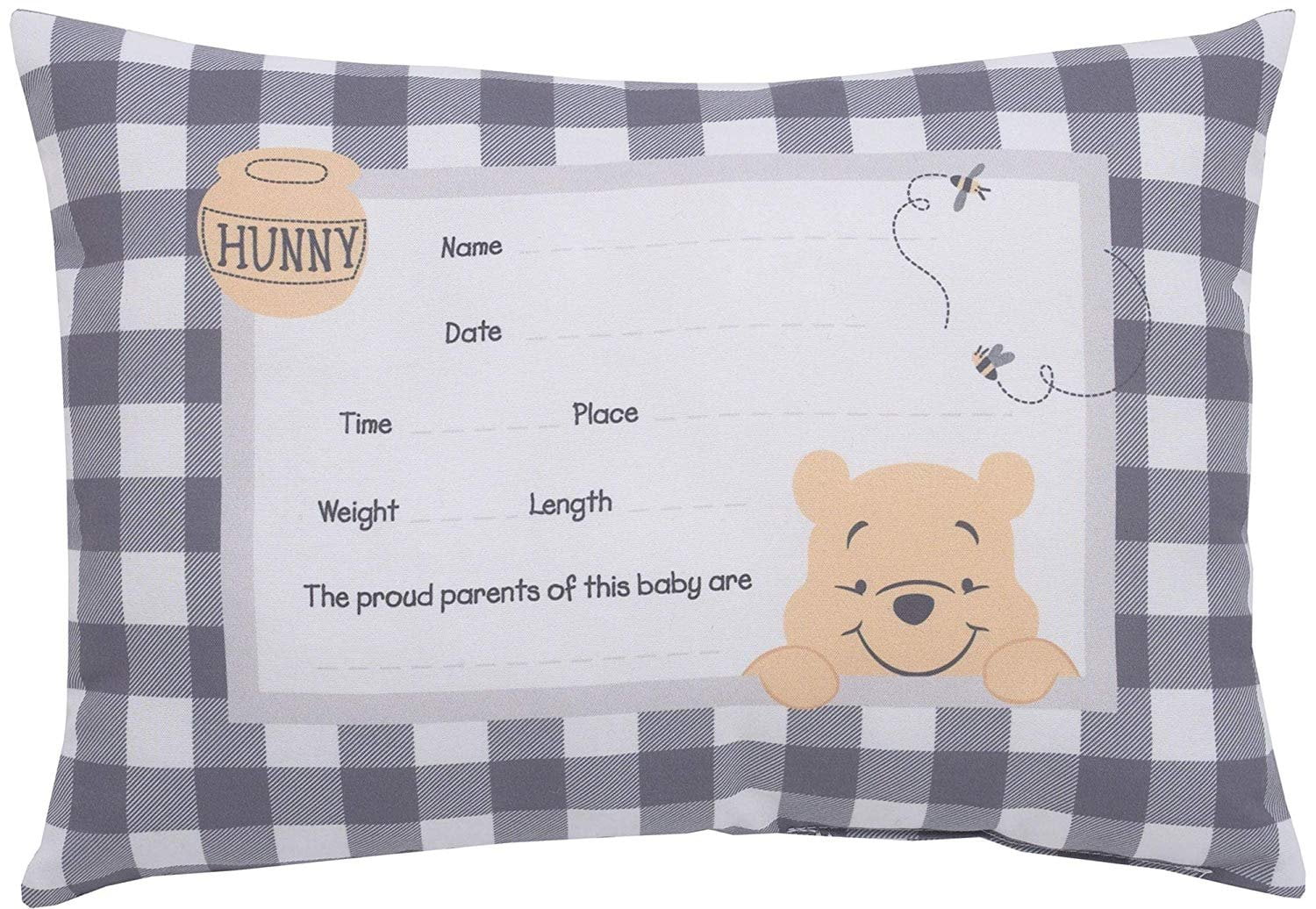 Red Envelope Brown Bear Baby Security Blanket plush cuddle mat 24" x 23" 