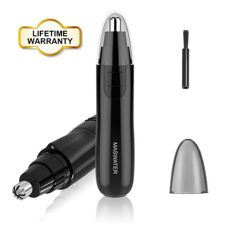 [2019 Upgraded] Professional Nose Hair Trimmer for Men and Women, Electric Nose Eyebrow and Hair Clipper Shaver Remover with LED light Water Proof Wet or Dry Stainless Steel Double-Edge