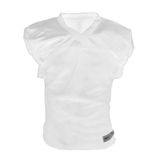 Adams Football Practice Jersey, White, Youth Medium