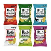 Hal's New York Kettle Cooked Potato Chips, Gluten Free, 2oz (Best Sellers Variety Pack, Pack of 12)