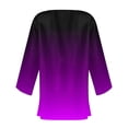 thumbnail image 4 of Lightweight Cardigans for Women Trendy Gradient Color Open Front Casual Summer Fall Long Sleeve Outwear Sun-protection (S, Purple), 4 of 5