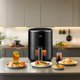 thumbnail image 4 of ASZ Freidora de aire digital de 4.5 cuartos con ventana - Freidora de aire pequeña 8 preajustes para hornear tostadas, asar y recalentar tocino - Freidora de aire negra de 400 °F 85% menos de aceite,, 4 of 5