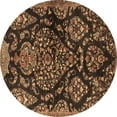 thumbnail image 1 of Ahgly Company Indoor Round Persian Brown Traditional Area Rugs, 6' Round, 1 of 4