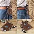 thumbnail image 4 of Étui Porte-Ceinture pour Cellulaire Grande Capacité en Cuir Café, 4 of 8