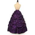 thumbnail image 2 of Plum Satin Pick-Up Long Skirt, 2 of 3