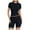 Black, variant on Womens 2 Piece Sets Summer Workout Short Matching Sets Clothing Going Out Two Piece Outfits Tracksuit Set