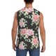 thumbnail image 4 of Fotbe Rose Flowers Men's Camiseta sin Mangas Estampada para Hombres, Playera Casual para Gimnasio, Entrenamiento, Playa-Large, 4 of 7