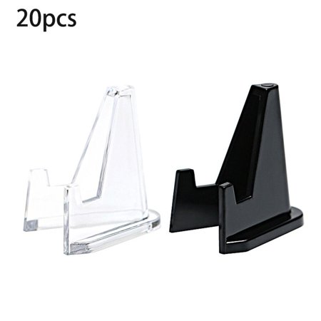 20PCS Plate Display Stand Easel Holders Small Photo Picture Easel Case Capsules
