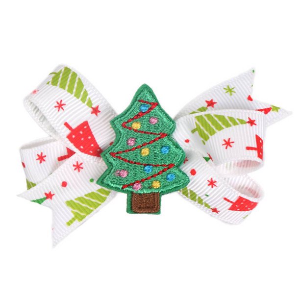 Sonducket Niñas Navidad Bowknot Horquilla Tocado Pinza para el cabello Adornos encantadores para niños Adultos Fotografía Pros Ropa, zapatos y accesorios Miscelánea 9#árbol de navidad Sonducket JR0802-09