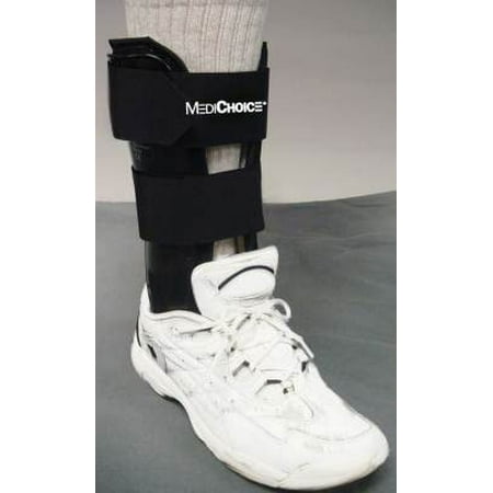 - Stirrup Ankle Brace, Standard w/ Terry-Covered Foam Liner, R or L Ankle, 10.5 Inch, 1314BRC4001 (Each of 1), Designed to help support and protect.., By MediChoice Ship from US