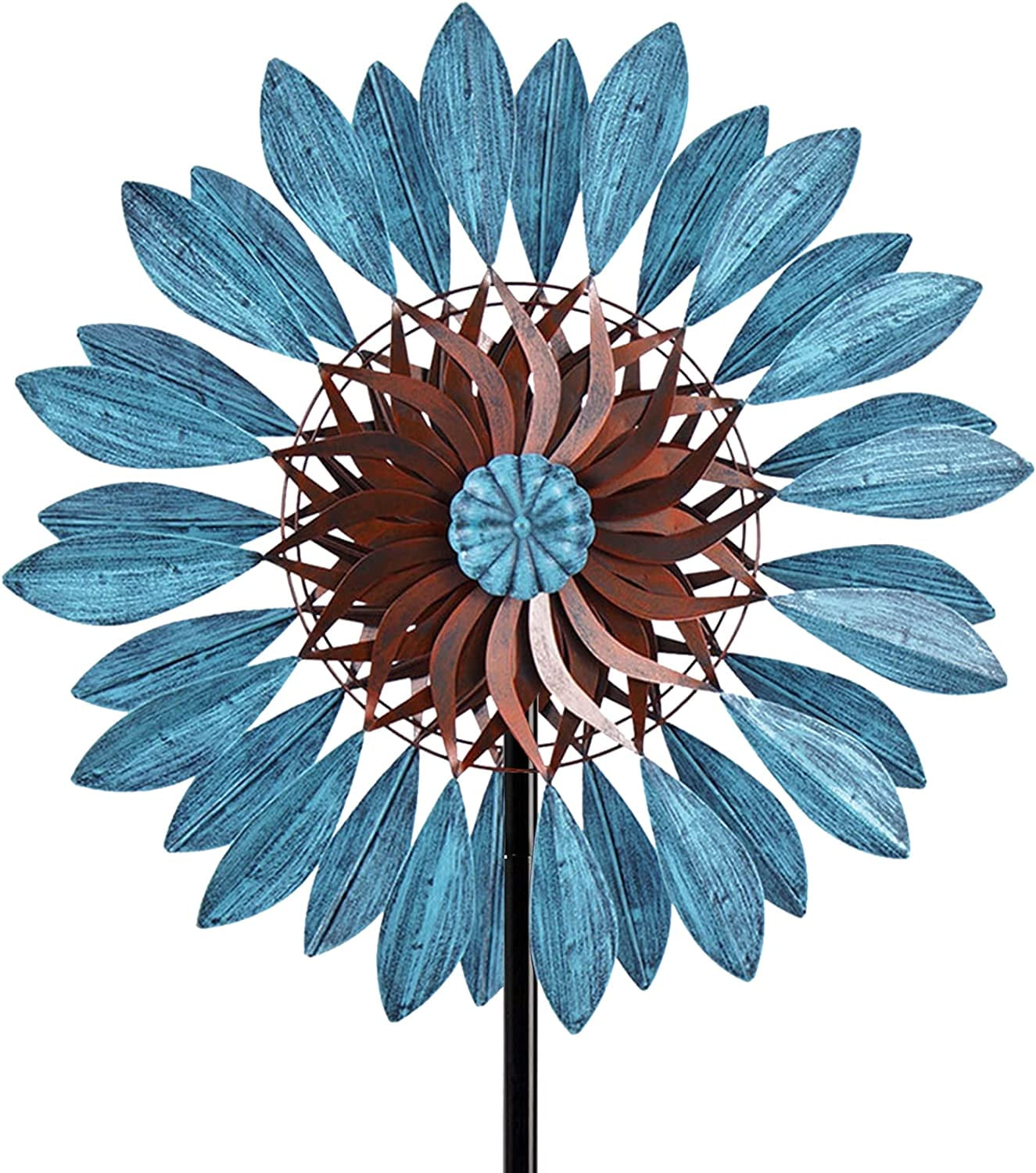 Garden Wind Spinners 360°, Outdoor Metal Windmill Yard Spinners Large