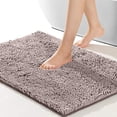 thumbnail image 2 of Sanmadrola Shaggy Bathroom Rugs Non-Slip Absorbent Thick Soft Bath Rug Mat for Bathroom, Polyester, Gray, 1 Pack, 31.5x19.7 Inches, 2 of 8