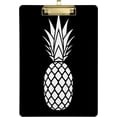 thumbnail image 1 of FMSHPON Pineapple Silhouette Black Clipboard Hardboard Wood Nursing Clip Board and Pull for Standard A4 Letter 13x9 inches, 1 of 8