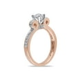thumbnail image 2 of 1/2 Carat (Ctw G-H, I2-I3) Diamond Engagement Ring 14K Rose Pink Gold, 2 of 4
