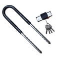 thumbnail image 4 of Cerradura de puerta de vidrio, cerradura en U, cerradura de puerta de tienda, cerradura antirrobo de doble puerta, cerradura en U larga para el hogar, cerradura eléctrica para motocicleta., 4 of 5