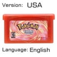 thumbnail image 5 of GBA Video Game Cartridge 32 Bit Games Card Emerald Fire Red Leaf Green Ruby Sapphire Glitter Label Multilanguage, 5 of 5