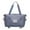 Light Blue, variant on Portable Large Capacity Folding Luggage With Wheels,Expansion Travel Duffel Bag With Dry And Wet Separation Portable Travel Waterproof Oxford Fabric Bag For Gym,vacation, Green