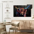 thumbnail image 5 of Elephant Stock Highland Cow Acrylic Wall Art - Horizontal Canvas Wall Art - Living Room Wall Decor - Animal Canvas - Black And Gray Decor - 24" x 16", 5 of 8