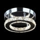 thumbnail image 4 of Lámpara de pasillo de cristal de acero inoxidable redonda LED, lámpara de pasillo de entrada minimalista moderna, lámpara de vestíbulo, 4 of 5