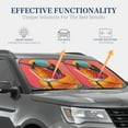 thumbnail image 4 of Gaeub Hip Hummingbird In Jacket Print 2-Piece Windshield Sun Shade,Foldable Car Front Window Sunshade,for Most Cars SUV Truck,Heat Blocker Visor Protector-Small, 4 of 6