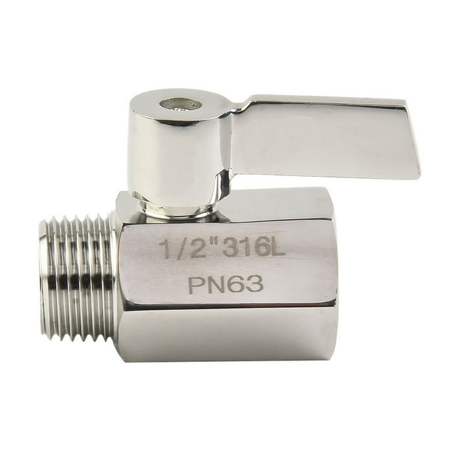 MYG Pommeau de Douche avec Valve d'Arrêt Rapide à Débit G1/2 Pouces