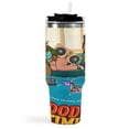 thumbnail image 3 of Good Times-theme Insulated Stainless Steel Tumbler with Handle Gifts For Family Friends Fans and Straw Fits in Standard Cup Holder 40 OZ, 3 of 6