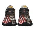 thumbnail image 5 of Faith Over Fear Jesus ChriStAmerican flag Eagle Shoes Sneakers Black Size 5, 5 of 7