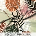 thumbnail image 3 of Boho Abstract Shower Curtain, Terracotta Green Beige Mid Century Abstract Tropical Leaf Geometric Bohemian Bathroom Curtain Waterproof Fabric Machine Washable with 12 Hooks, 3 of 5