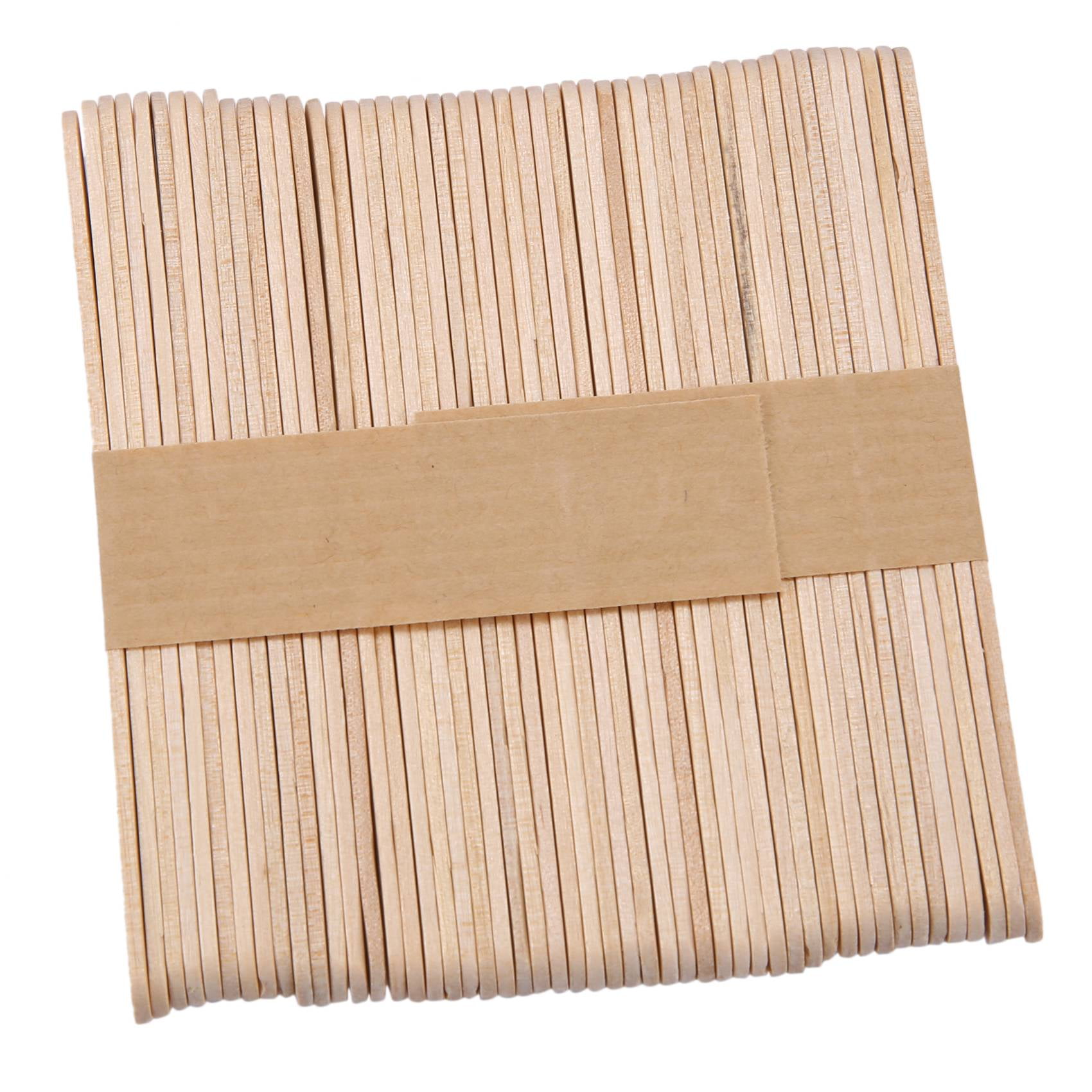 200 Pcs Sticks Ice Cream Sticks Wooden Popsicle Sticks 114mm Length