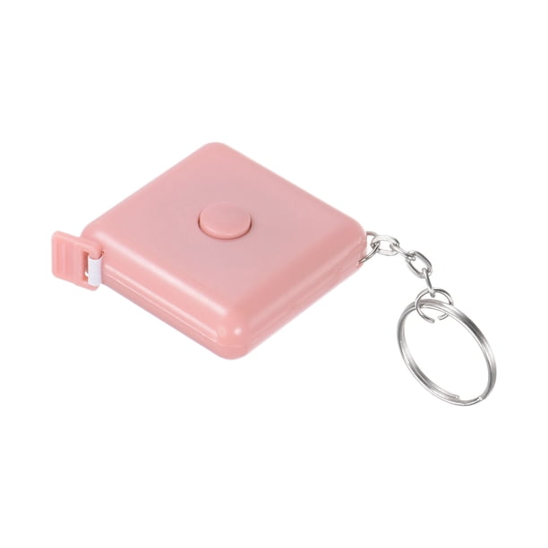 Métrica Cinta 1.5M/60 Pulgadas Cuadrado Retráctil Sastres Cinta Medir Bolsillo Tamaño para Cuerpo, Tela, Costura y Manualidades Medidas, Claro Rosa