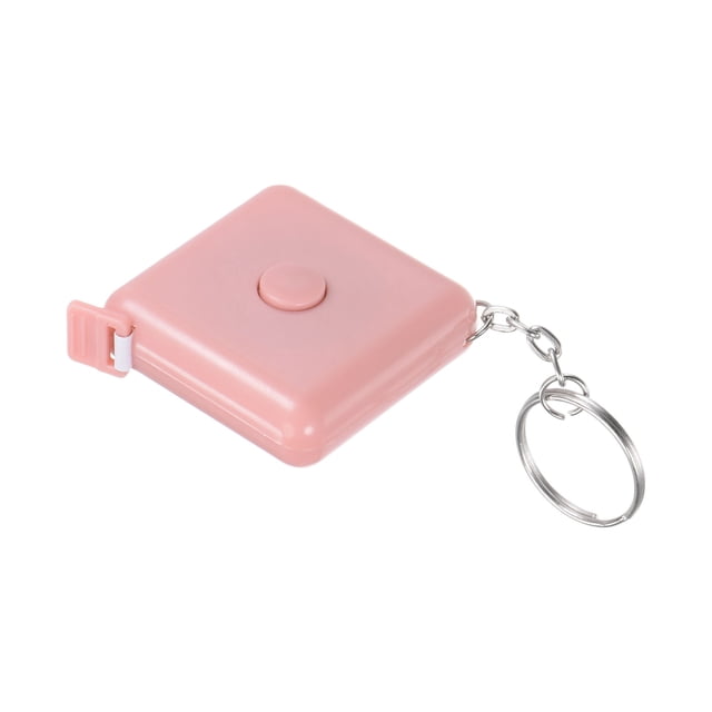 Métrica Cinta 1.5M/60 Pulgadas Cuadrado Retráctil Sastres Cinta Medir Bolsillo Tamaño para Cuerpo, Tela, Costura y Manualidades Medidas, Claro Rosa
