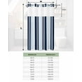 thumbnail image 6 of No Hook Shower Curtain with Snap-in Liner, Navy Blue Gradient Striped Waterproof Fabric Bathroom Curtains, Modern Minimalist Ombre Lines Bath Curtains & Mesh Top Window Stand Up Stall 36"x72", 6 of 6