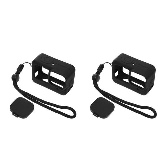 Masteelf 2 Sets Action Camera Protective Cover Silicone Case Compatible for Go Pro 9
